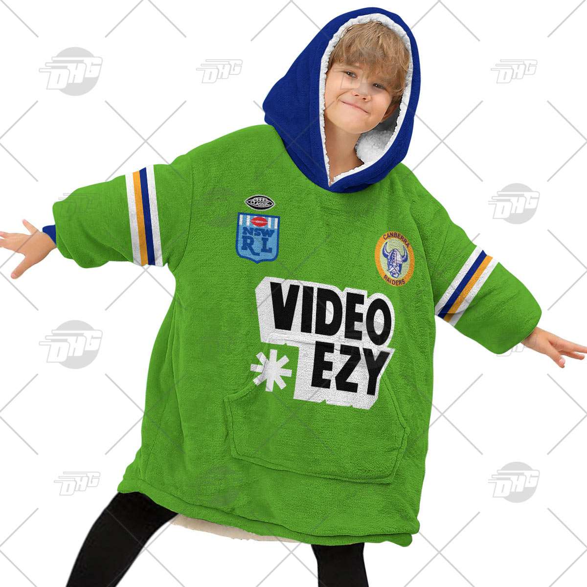 Personalised Vintage NRL Canberra Raiders retro jersey oodie blanket hoodie snuggie hoodies Personalised Vintage NRL Canberra Raiders retro jersey oodie blanket hoodie snuggie hoodies