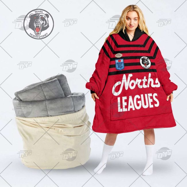 Personalised Vintage NRL Manly Warringah Sea Eagles retro jersey oodie blanket hoodie snuggie hoodies