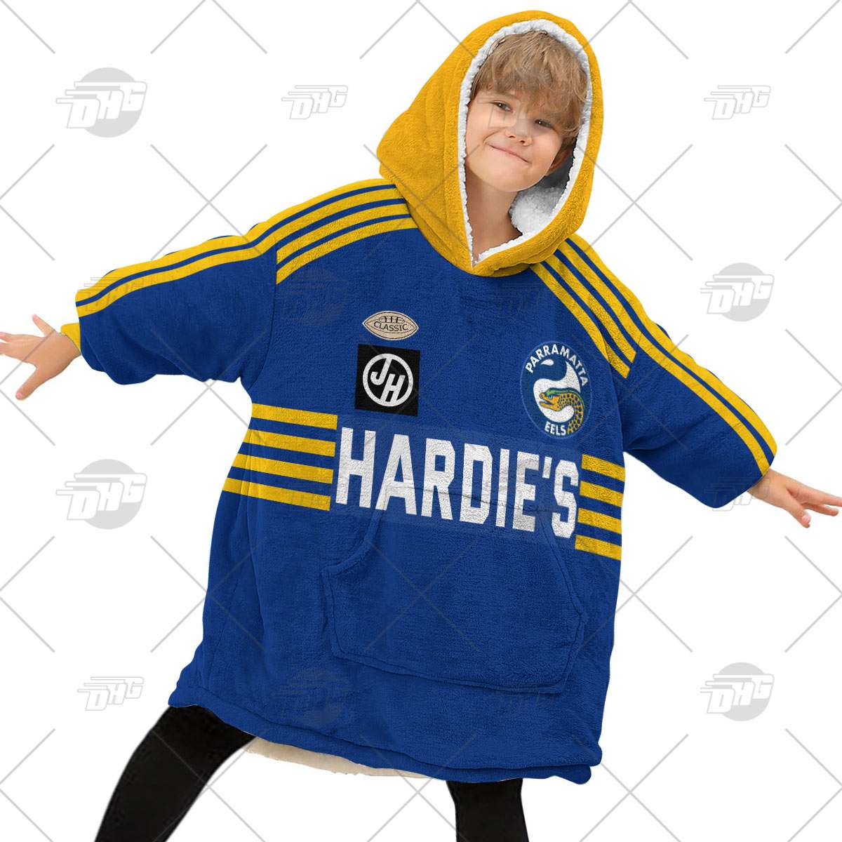 Personalised Vintage NRL Parramatta Eels retro jersey oodie blanket hoodie snuggie hoodies Personalised Vintage NRL Parramatta Eels retro jersey oodie blanket hoodie snuggie hoodies