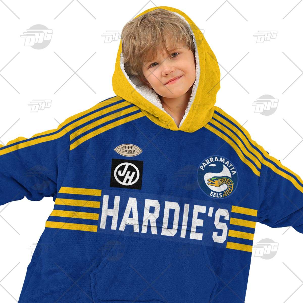 Personalised Vintage NRL Parramatta Eels retro jersey oodie blanket hoodie snuggie hoodies Personalised Vintage NRL Parramatta Eels retro jersey oodie blanket hoodie snuggie hoodies
