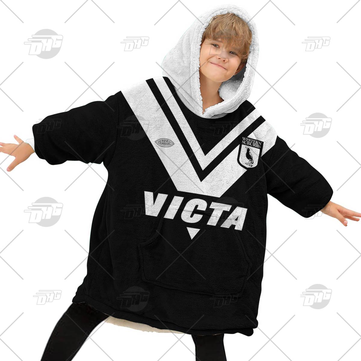 Personalised Vintage NRL Wests Tigers retro jersey oodie blanket hoodie snuggie hoodies Personalised Vintage NRL Wests Tigers retro jersey oodie blanket hoodie snuggie hoodies