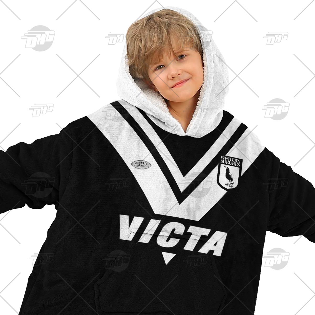 Personalised Vintage NRL Wests Tigers retro jersey oodie blanket hoodie snuggie hoodies Personalised Vintage NRL Wests Tigers retro jersey oodie blanket hoodie snuggie hoodies