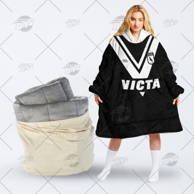 Personalised Vintage NRL Wests Tigers retro jersey oodie blanket hoodie snuggie hoodies