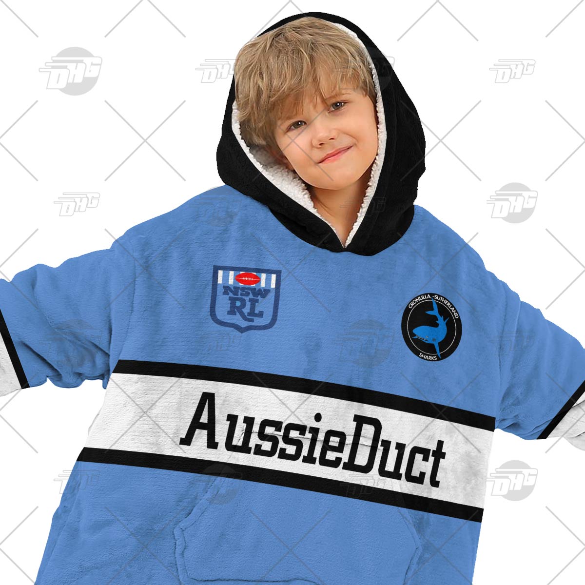 Personalised Vintage NRL Cronulla-Sutherland Sharks retro jersey oodie blanket hoodie snuggie hoodies Personalised Vintage NRL Cronulla-Sutherland Sharks retro jersey oodie blanket hoodie snuggie hoodies