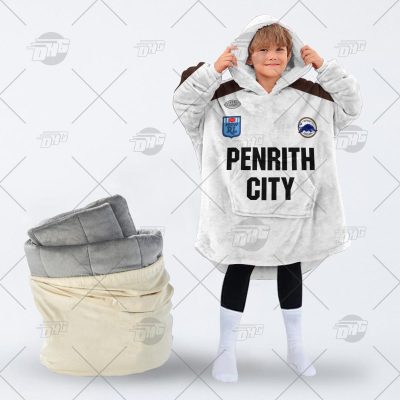 Personalised Vintage NRL Penrith Panthers retro jersey oodie blanket hoodie snuggie hoodies