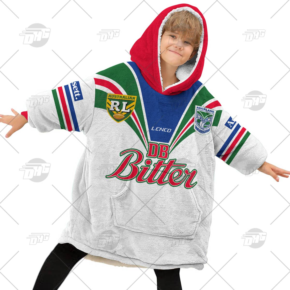 Personalised Vintage NRL New Zealand Warriors retro jersey oodie blanket hoodie snuggie hoodies Personalised Vintage NRL New Zealand Warriors retro jersey oodie blanket hoodie snuggie hoodies