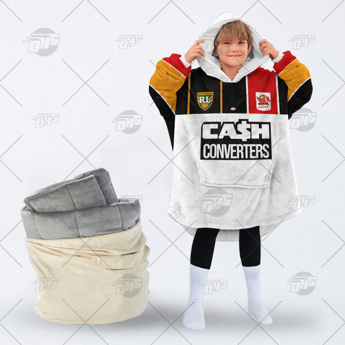 Personalised Vintage NRL Western Reds retro jersey oodie blanket hoodie snuggie hoodies Personalised Vintage NRL Western Reds retro jersey oodie blanket hoodie snuggie hoodies