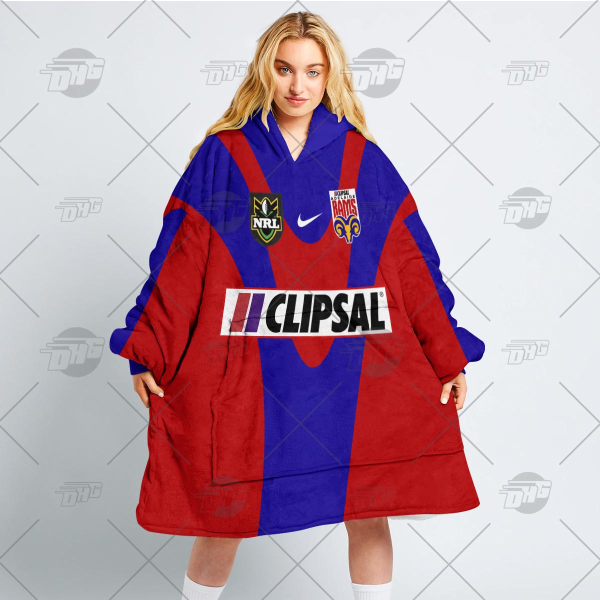 Personalised Vintage NRL Adelaide Rams retro jersey oodie blanket hoodie snuggie hoodies Personalised Vintage NRL Adelaide Rams retro jersey oodie blanket hoodie snuggie hoodies