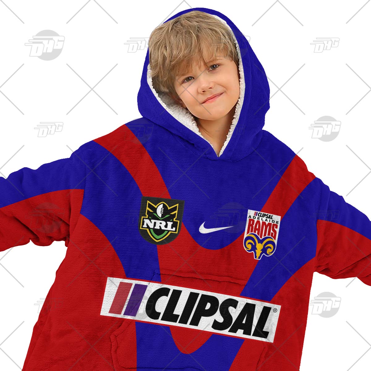 Personalised Vintage NRL Adelaide Rams retro jersey oodie blanket hoodie snuggie hoodies Personalised Vintage NRL Adelaide Rams retro jersey oodie blanket hoodie snuggie hoodies