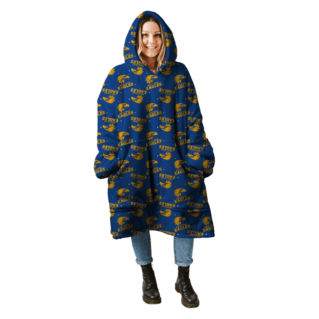 AFL West Coast Eagle oodie blanket hoodie blanket wearable snuggie hoodies