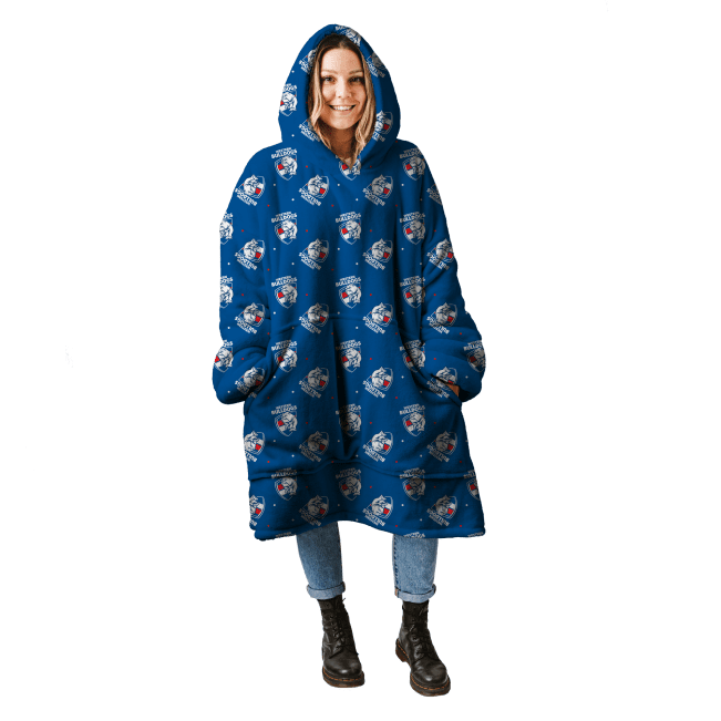 AFL Western Bulldogs oodie blanket hoodie blanket wearable snuggie hoodies
