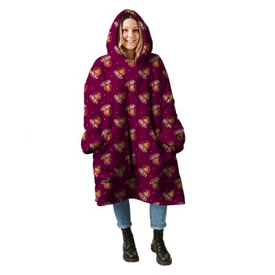 AFL Brisbane Lions oodie blanket hoodie blanket wearable snuggie hoodies