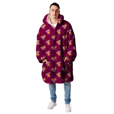 AFL Brisbane Lions oodie blanket hoodie blanket wearable snuggie hoodies