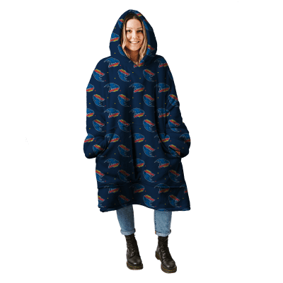 AFL ADELAIDE  oodie blanket hoodie blanket wearable snuggie hoodies