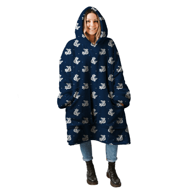 AFL Carlton Blues oodie blanket hoodie blanket wearable snuggie hoodies