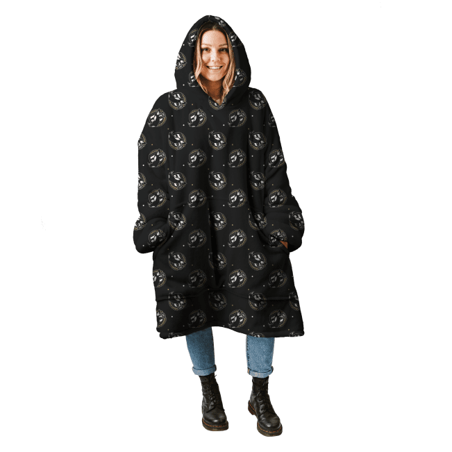 AFL Collingwood oodie blanket hoodie blanket wearable snuggie hoodies