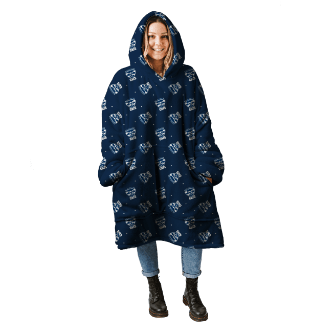 AFL Geelong oodie blanket hoodie blanket wearable snuggie hoodies