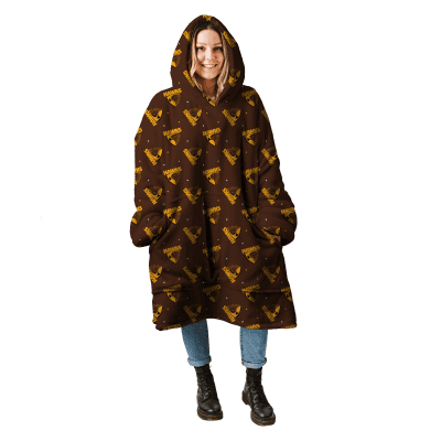 AFL Hawthorn oodie blanket hoodie blanket wearable snuggie hoodies