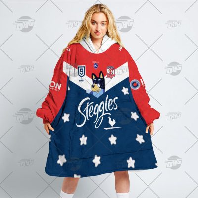 NRL Sydney Roosters Bluey oodie blanket hoodie snuggie hoodies