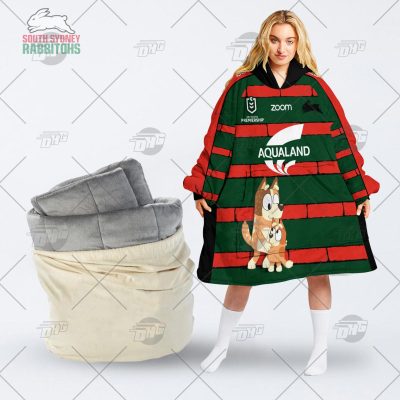 NRL South Sydney Rabbitohs Bluey oodie blanket hoodie snuggie hoodies