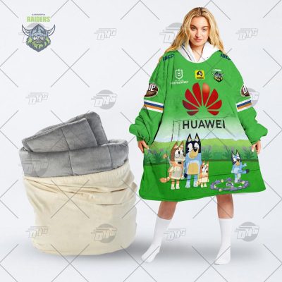 NRL Canberra Raiders Bluey oodie blanket hoodie snuggie hoodies