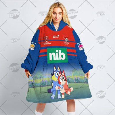 NRL Newcastle Knights Bluey oodie blanket hoodie snuggie hoodies