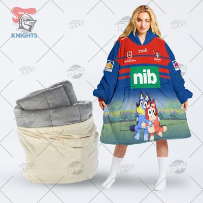 NRL Newcastle Knights Bluey oodie blanket hoodie snuggie hoodies