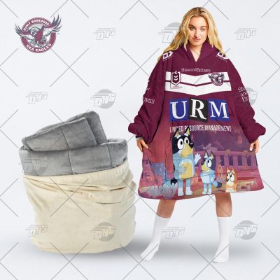 NRL Manly Warringah Sea Eagles Bluey oodie blanket hoodie snuggie hoodies