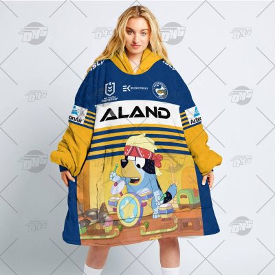 NRL Parramatta Eels Bluey oodie blanket hoodie snuggie hoodies