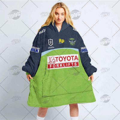 Personalized NRL Canberra Raiders oodie blanket hoodie snuggie hoodies
