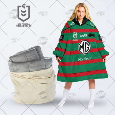 Personalized NRL South Sydney Rabbitohs oodie blanket hoodie snuggie hoodies Personalized NRL South Sydney Rabbitohs oodie blanket hoodie snuggie hoodies