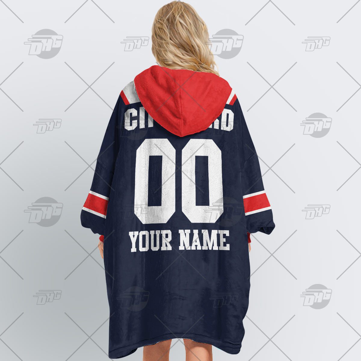 Personalised Vintage NRL Sydney Roosters retro jersey oodie blanket hoodie snuggie hoodies Personalised Vintage NRL Sydney Roosters retro jersey oodie blanket hoodie snuggie hoodies