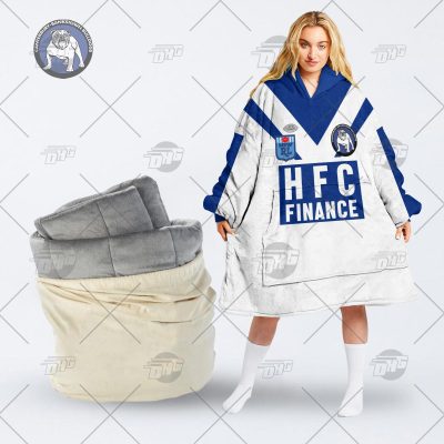 Personalised Vintage NRL Canterbury Bulldogs retro jersey oodie blanket hoodie snuggie hoodies