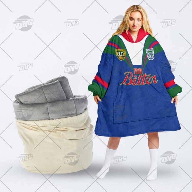 Personalised Vintage NRL New Zealand Warriors retro jersey oodie blanket hoodie snuggie hoodies