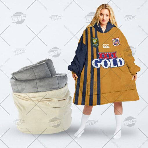 Personalised Vintage NRL South Queensland Crushers retro jersey oodie blanket hoodie snuggie hoodies Personalised Vintage NRL South Queensland Crushers retro jersey oodie blanket hoodie snuggie hoodies