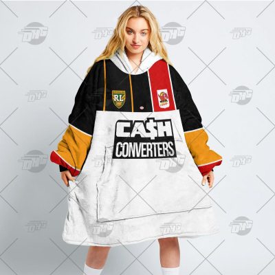 Personalised Vintage NRL Western Reds retro jersey oodie blanket hoodie snuggie hoodies