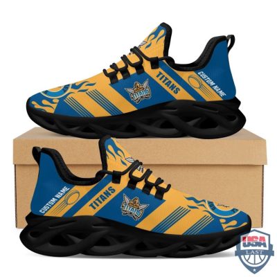 Nrl Gold Coast Titans Custom Name Max Soul Shoes - Hot Sale 2025