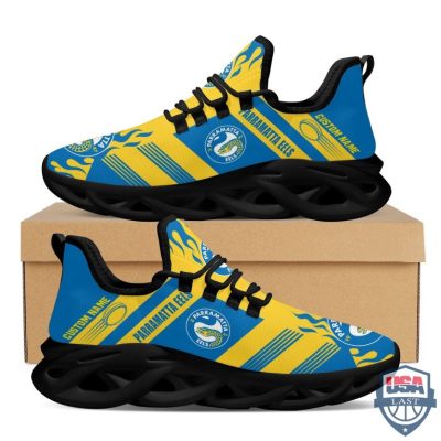Nrl Parramatta Eels Custom Name Max Soul Shoes - Hot Sale 2025