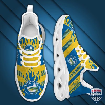 Nrl Parramatta Eels Custom Name Max Soul Shoes - Hot Sale 2025