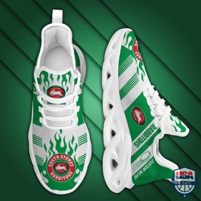 Nrl South Sydney Rabbitohs Custom Name Max Soul Shoes - Hot Sale 2025