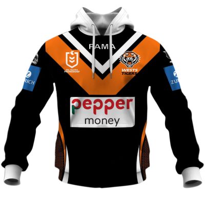 Personalised Wests Tigers Home Jerseys NRL 2025 Hoodies T-shirts - Soulcals.com