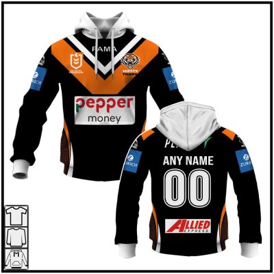 Personalised Wests Tigers Home Jerseys NRL 2025 Hoodies T-shirts - Soulcals.com