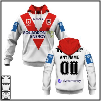 Personalised St. George Illawarra Dragons Home Jerseys NRL 2025 Hoodies T-shirts - Soulcals.com