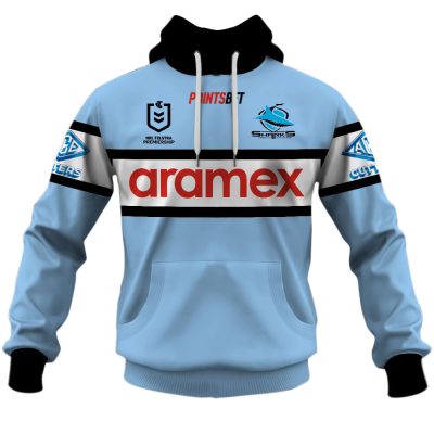Personalised Cronulla Sutherland Sharks Home Jerseys NRL 2025 Hoodies T-shirts - Soulcals.com