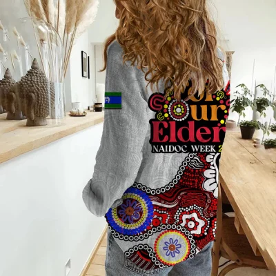 Sydney Roosters Mascot NRL Casual Shirt NAIDOC 2023 Patterns LT6