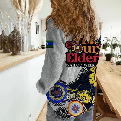 Brisbane Broncos Mascot NRL Casual Shirt NAIDOC 2023 Patterns LT6