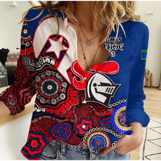 Brisbane Broncos Mascot NRL Casual Shirt NAIDOC 2023 Patterns LT6