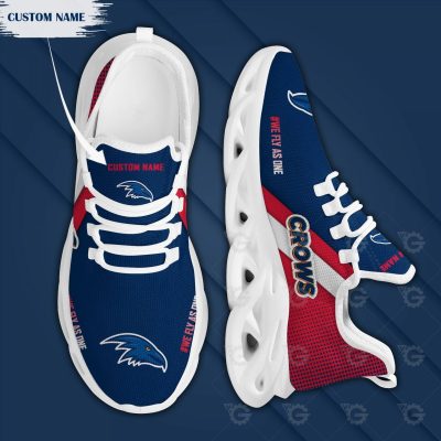 AFL Adelaide Crows Custom Name Max Soul Shoes - soulcals.com