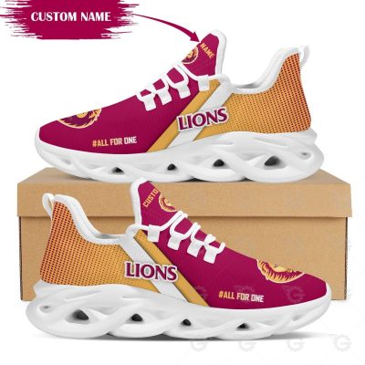 AFL Brisbane Lions Custom Name Max Soul Shoes - soulcals.com