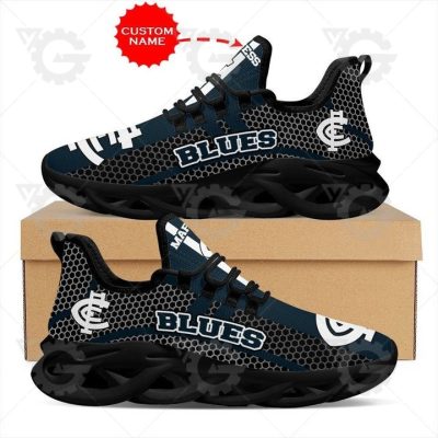 AFL Carlton Blues Custom Name Limited Edition Max Soul Shoes - soulcals.com